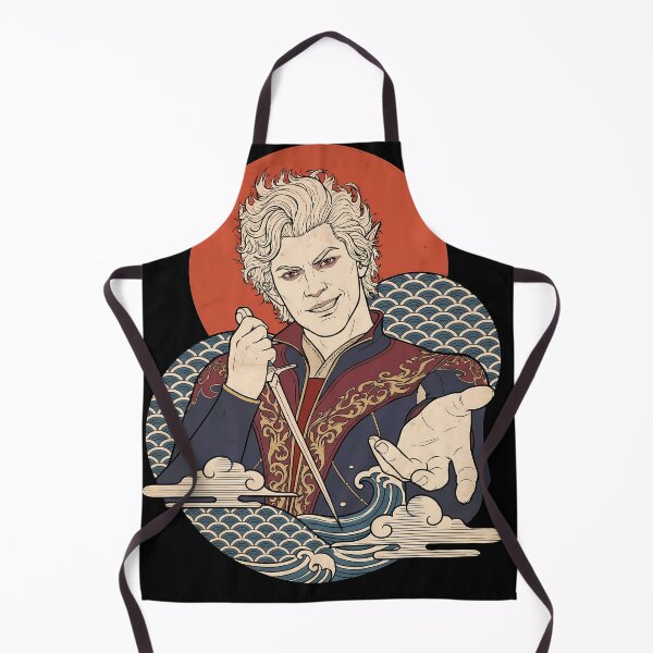 Aperçu de l'œuvre T-shirt streetwear de jeu animé Astarion Baldur's Gate 3 Ukiyo-e créée et vendue par Senpaiwaves.