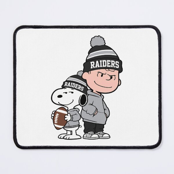 Item preview, Charlie Brown & Snoopy Las Vegas Raiders Football Retro F173 designed and sold by GLUVY-THEME.