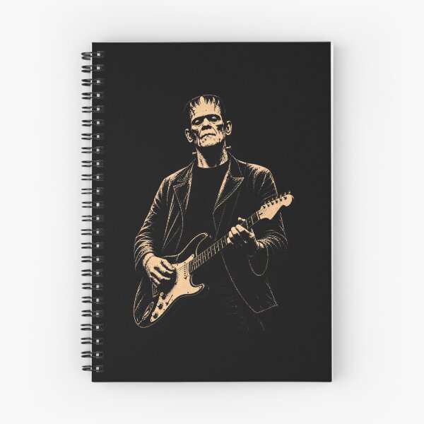 Item preview, Vintage Frankenstein Playing Guitar Halloween Frankenstein designed and sold by Strow--bary.