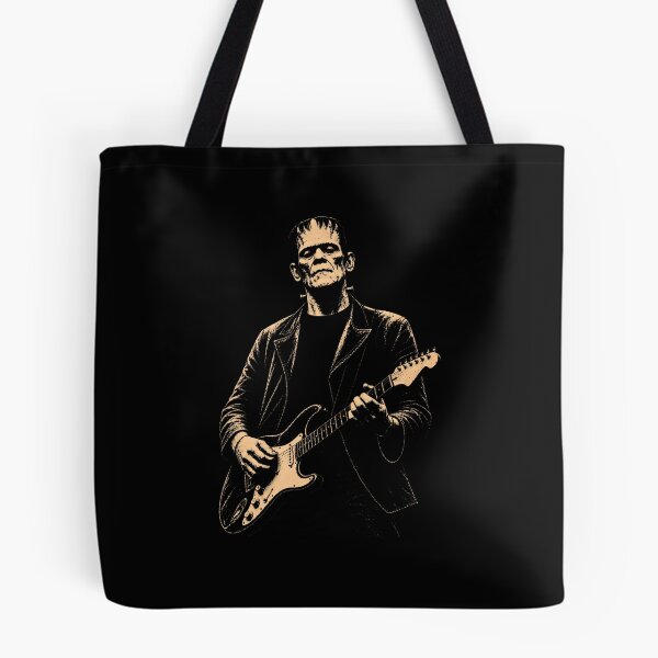 Item preview, Vintage Frankenstein Playing Guitar Halloween Frankenstein designed and sold by Strow--bary.