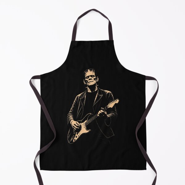 Item preview, Vintage Frankenstein Playing Guitar Halloween Frankenstein designed and sold by Strow--bary.