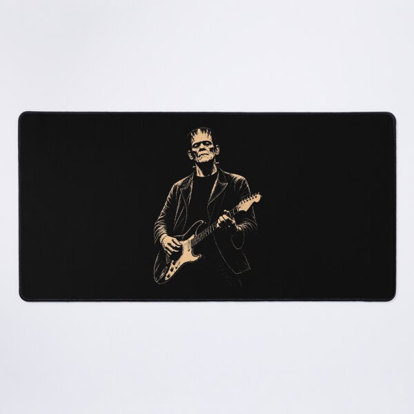 Item preview, Vintage Frankenstein Playing Guitar Halloween Frankenstein designed and sold by Strow--bary.