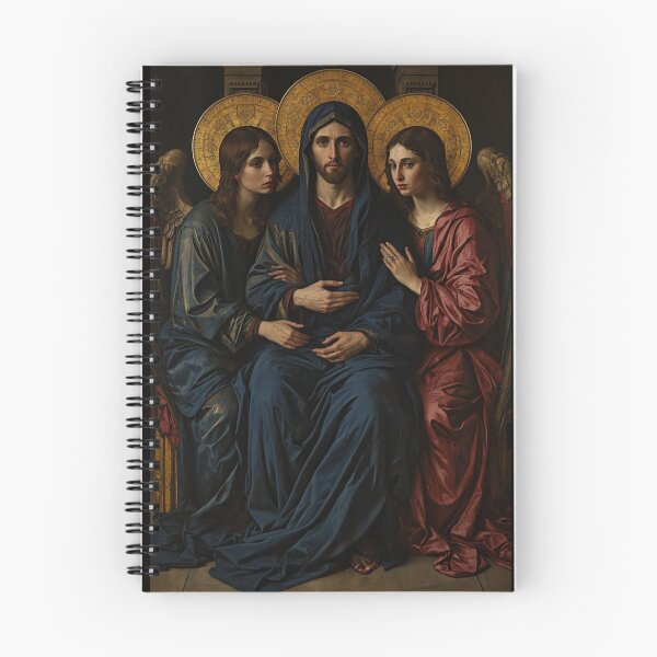Item preview, Holy Trinity Angels Byzantine Gold Leaf Fine Art designed and sold by VintageManiac.