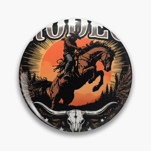 Item preview, Wild West Rodeo Cowboy Riding Bucking Bronco Western Theme Art designed and sold by AKIBAJARA.