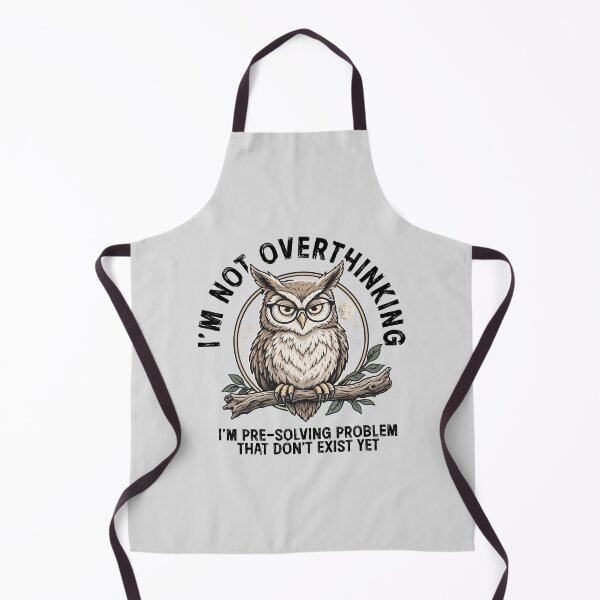 Item preview, I'm Not Overthinking Shirt Funny Owl Overthinker Anxiety Humor Introvert Graphic Tee designed and sold by LessIsLoud.