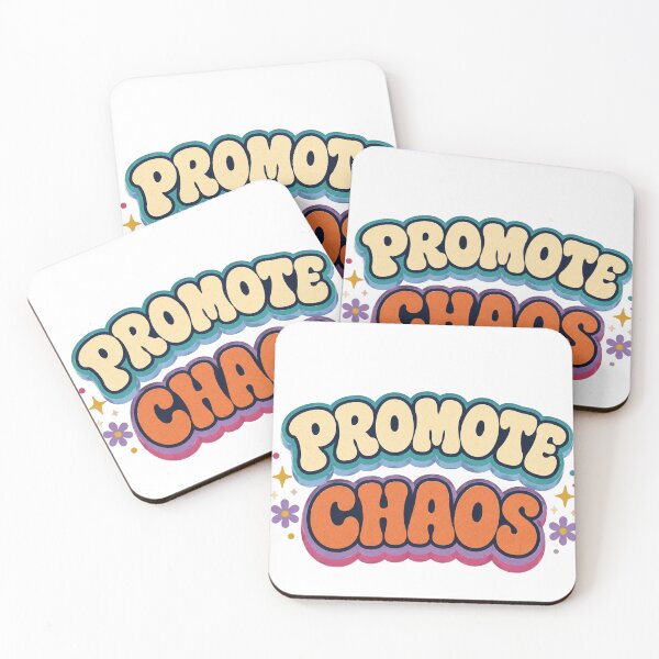 Item preview, Promote Chaos Cute Retro Typography designed and sold by SleepyLlamaClothes.