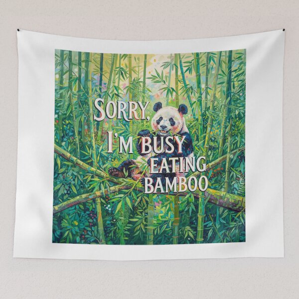 Item preview, Funny Cute Panda Bear Quote designed and sold by Home Decor Art.