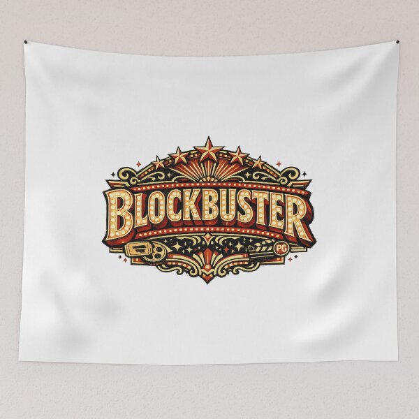 Item preview, Blockbuster Vintage Movie Marquee Retro Cinema Design designed and sold by Artycom.