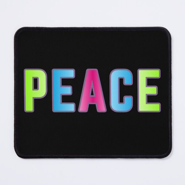 Item preview, Peace Colorful Typography – Positive Mindset & Calm Vibes Design designed and sold by Detroja Typography.