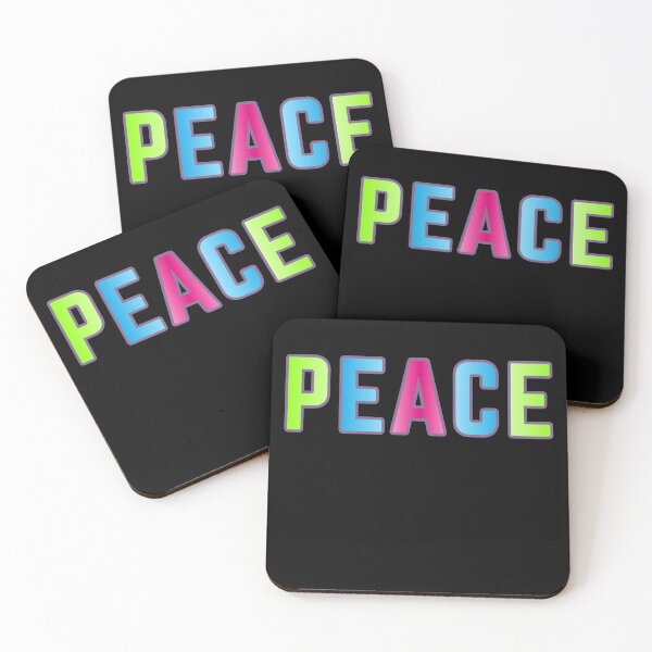 Item preview, Peace Colorful Typography – Positive Mindset & Calm Vibes Design designed and sold by Detroja Typography.