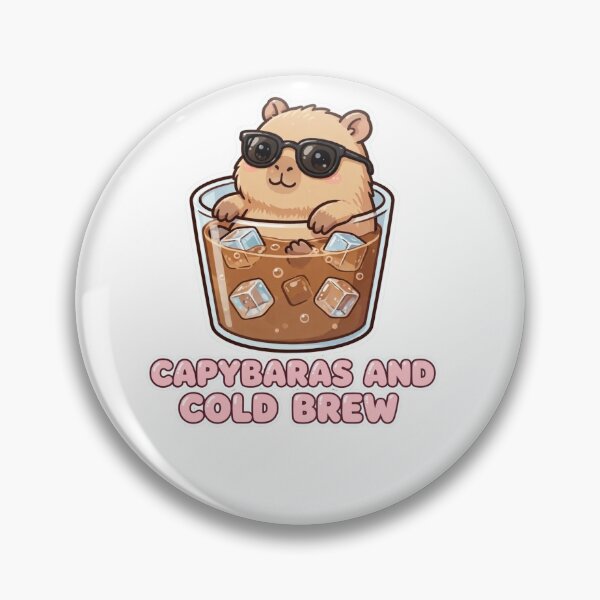 Item preview, Capybaras and Cold Brew – Cute Capybara Coffee Lover Design designed and sold by MoodLay.