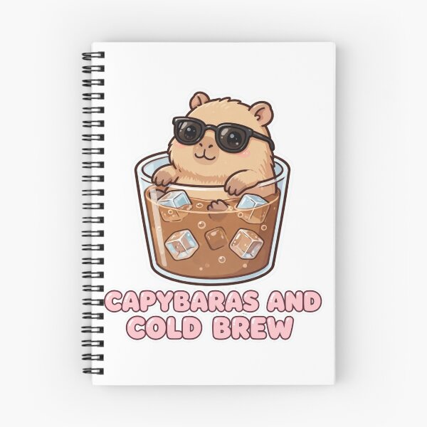 Item preview, Capybaras and Cold Brew – Cute Capybara Coffee Lover Design designed and sold by MoodLay.