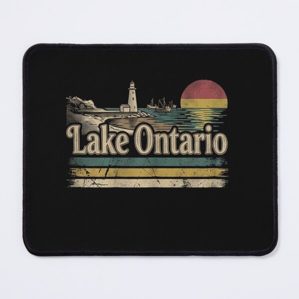 Item preview, Retro vintage  Sunset Great Lakes Lake Ontario designed and sold by ZANNIX.