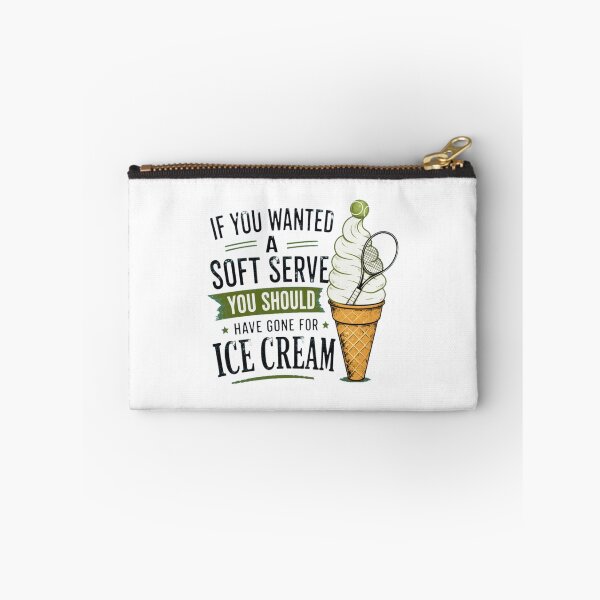 Item preview, Funny Tennis Ice Cream Soft Serve Pun  designed and sold by asfiyasiroi.