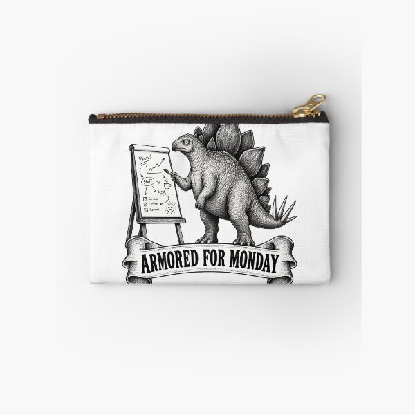 Item preview, Armored For Monday Stegosaurus  Office Gift designed and sold by InkwellOddity.