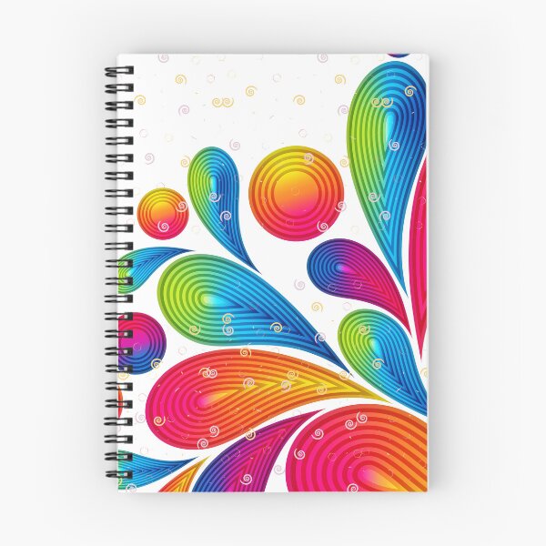 Item preview, Vibrant Rainbow Paisley Waves - Abstract Psychedelic Art designed and sold by RAJASWARSTORE.