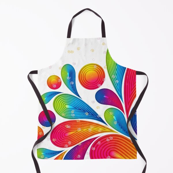 Item preview, Vibrant Rainbow Paisley Waves - Abstract Psychedelic Art designed and sold by RAJASWARSTORE.