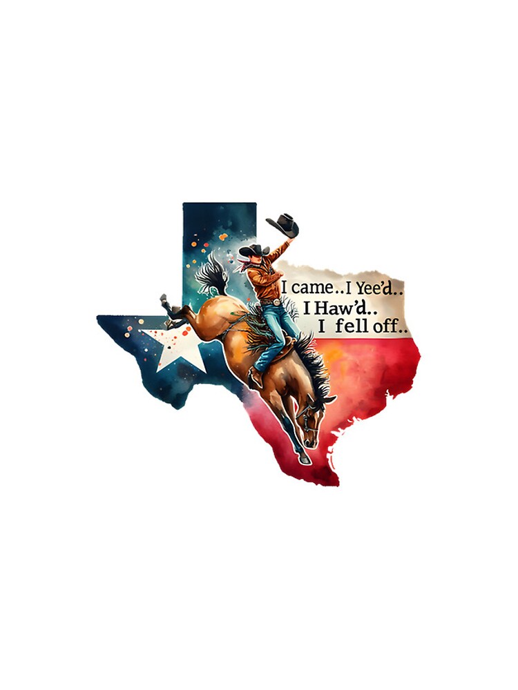 Thumbnail 4 of 4, iPhone Case, Cowboy First Rodeo Western Rodeo Rider Illustration designed and sold by AKIBAJARA.