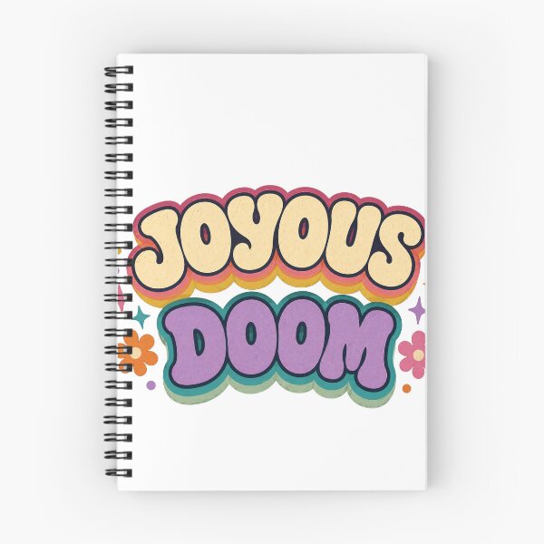 Item preview, Joyous Doom Cute Retro Typography designed and sold by SleepyLlamaClothes.