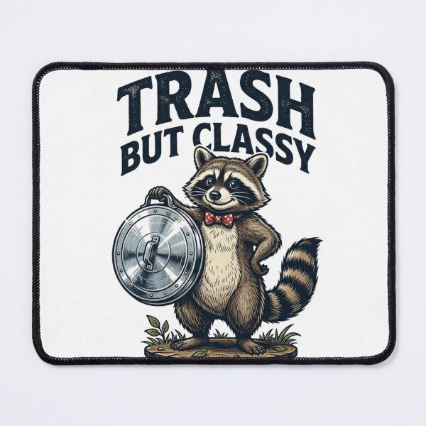 Item preview, Trash But Classy Funny Raccoon Vintage Design designed and sold by meghnad.