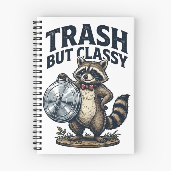 Item preview, Trash But Classy Funny Raccoon Vintage Design designed and sold by meghnad.