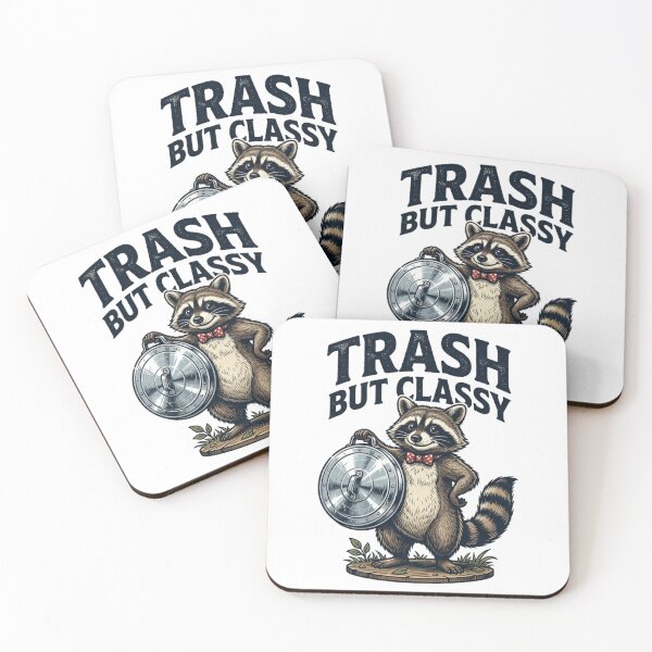 Item preview, Trash But Classy Funny Raccoon Vintage Design designed and sold by meghnad.
