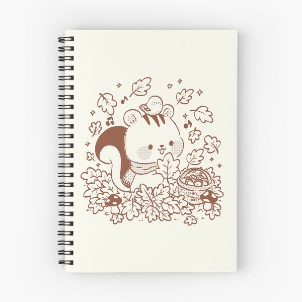 Item preview, Cute Squirrel Autumn Vibes | Cozy Fall Leaves Kawaii Illustration designed and sold by ToonToos.