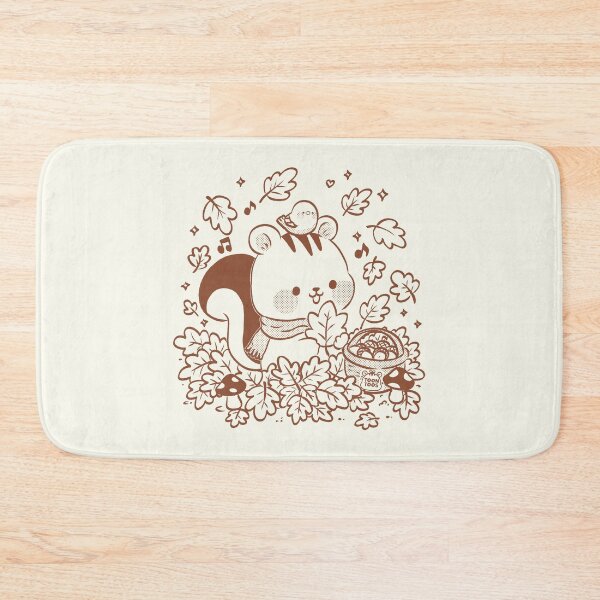 Item preview, Cute Squirrel Autumn Vibes | Cozy Fall Leaves Kawaii Illustration designed and sold by ToonToos.