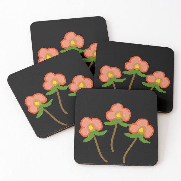 Item preview, Modern Triple Flower Rosette - Set of Three Floral Stems designed and sold by BalkanBloomArt.