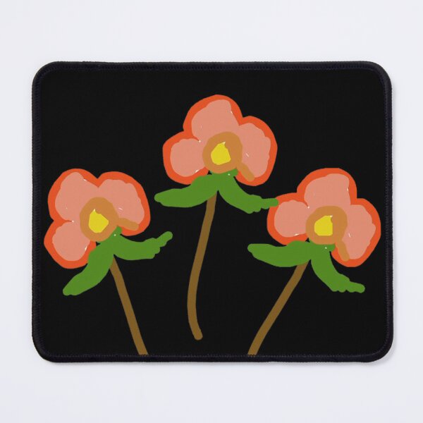 Item preview, Modern Triple Flower Rosette - Set of Three Floral Stems designed and sold by BalkanBloomArt.