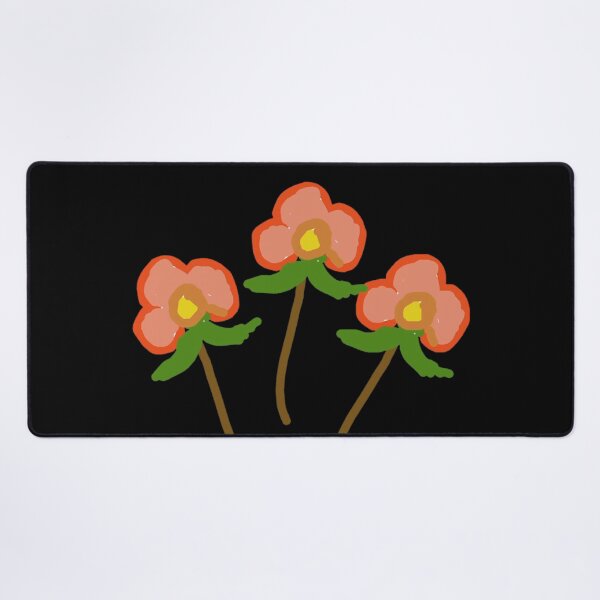 Item preview, Modern Triple Flower Rosette - Set of Three Floral Stems designed and sold by BalkanBloomArt.