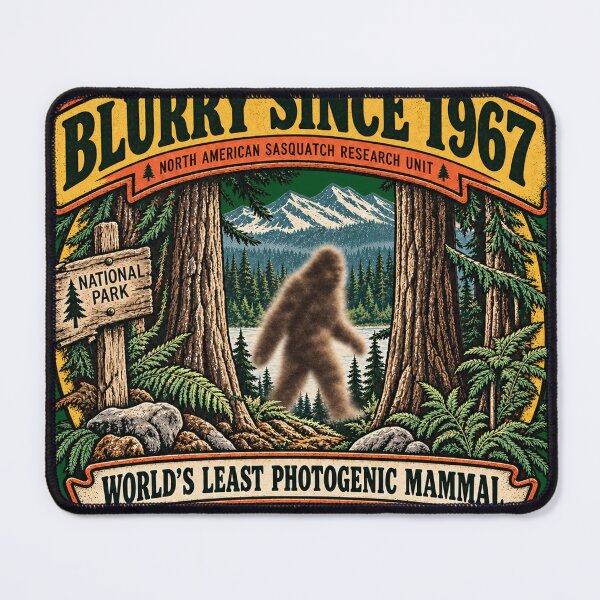Item preview,  Blurry Since 1967 – Vintage Bigfoot Sasquatch National Park designed and sold by Cohaagens Bazaar.
