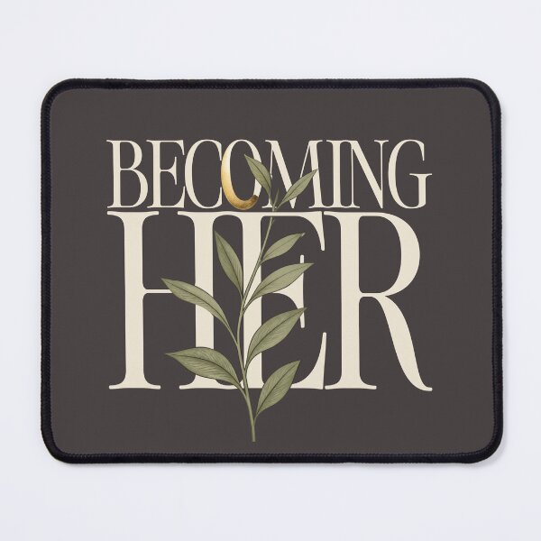 Item preview, Becoming Her – Feminine Empowerment Affirmation Design designed and sold by CosmicQuietStudio.
