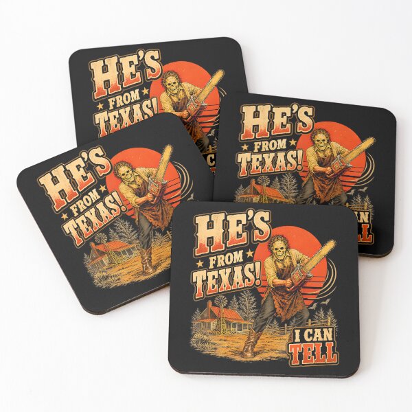 Item preview, He'S From Texas I Can Tell Chainsaw Horror Halloween designed and sold by Strow--bary.