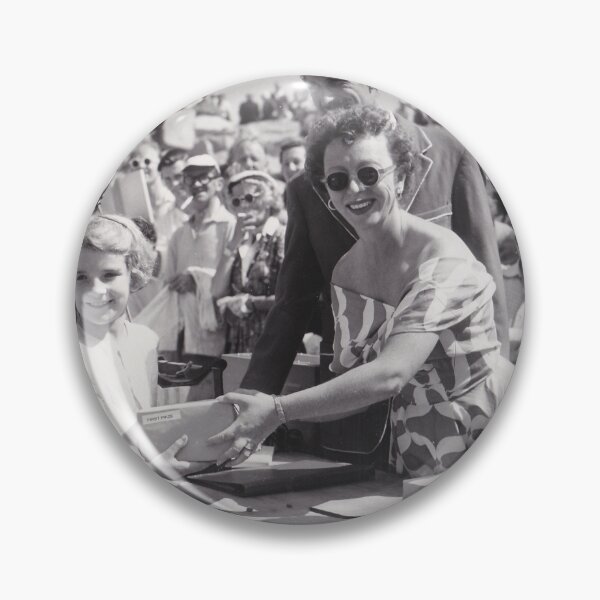 Item preview, Actress Thora Hird presenting prizes at the Cadburys Sand Drawing Contest, Morecambe,  1955 designed and sold by beanphoto.