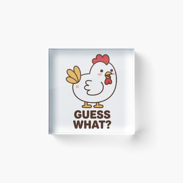 Item preview, Guess What Chicken Butt Funny Backyard Chicken Farmer Kawaii Hen Pun Quote designed and sold by raedattia.