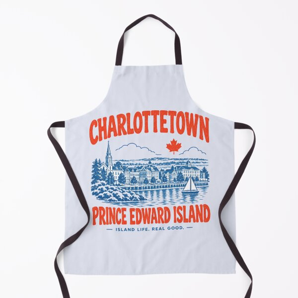 Item preview, Charlottetown PEI Retro City designed and sold by HowToCanadian.