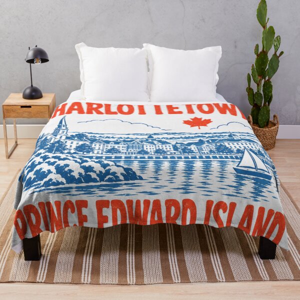 Item preview, Charlottetown PEI Retro City designed and sold by HowToCanadian.