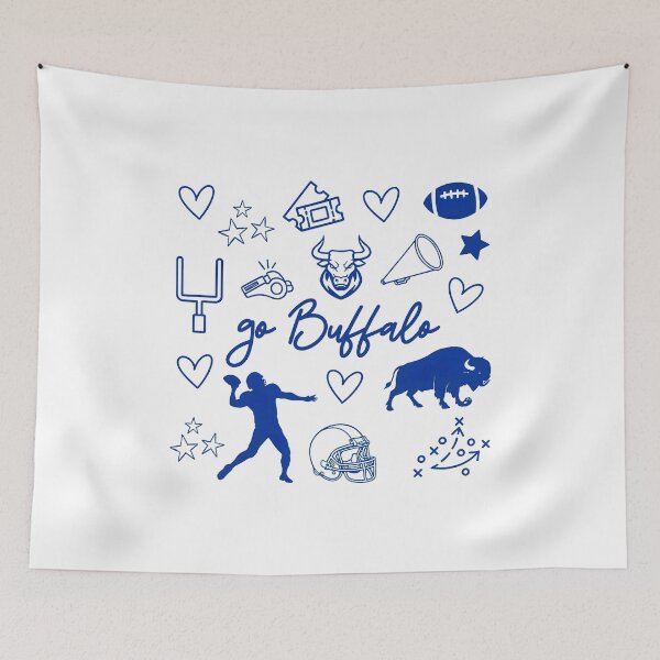 Item preview, Go Buffalo Football Fan Doodles designed and sold by GrausQuinn.