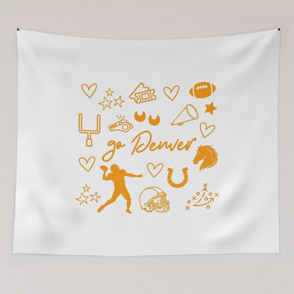Item preview, Denver Fan Doodle Football Graphic Sweat designed and sold by marlineseu.
