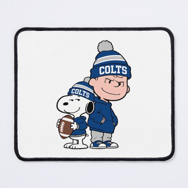 Item preview, Charlie Brown & Snoopy Indianapolis Colts Football Retro F177 designed and sold by GLUVY-THEME.