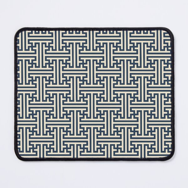 Item preview, Indigo Sayagata Japanese Meander Pattern designed and sold by babyandbunny.