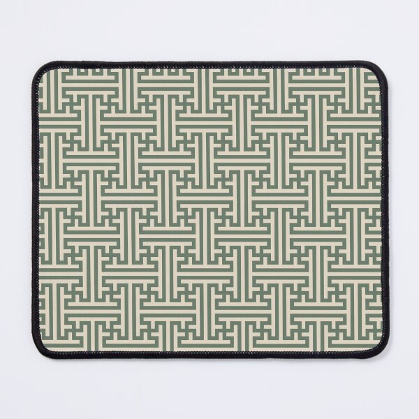 Item preview, Sage Sayagata Japanese Meander Pattern designed and sold by babyandbunny.
