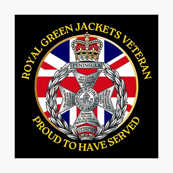 Item preview, Royal Green Jackets Veteran Proud to have Served designed and sold by Bootneckstore.