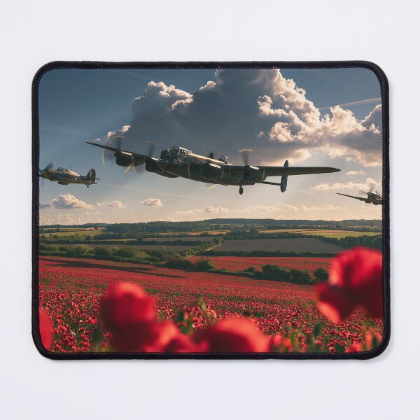 Item preview, Battle Of Britain Memorial Flight Poppy Field Flypast designed and sold by Skyframe Aviation.