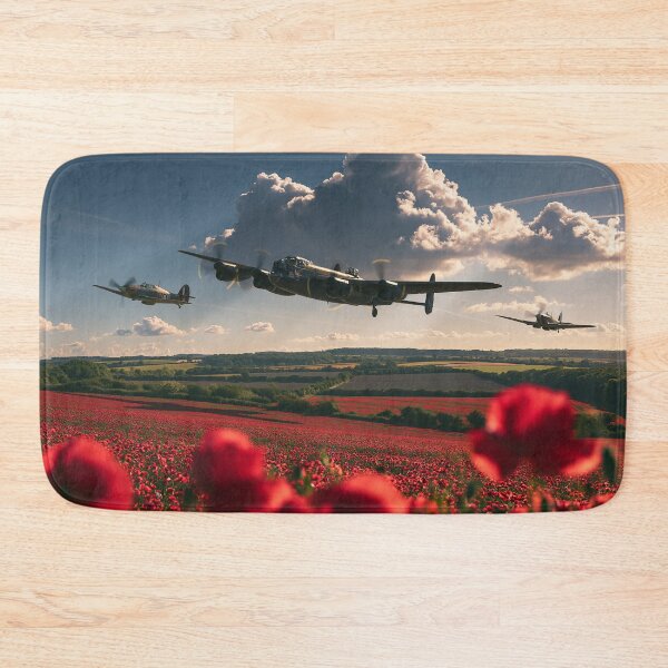 Item preview, Battle Of Britain Memorial Flight Poppy Field Flypast  designed and sold by Skyframe Aviation.