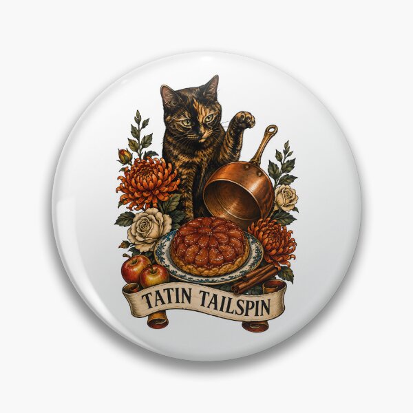 Item preview, Tatin Tailspin Tortoiseshell Cat Art designed and sold by Old's Cool Cat Studio.