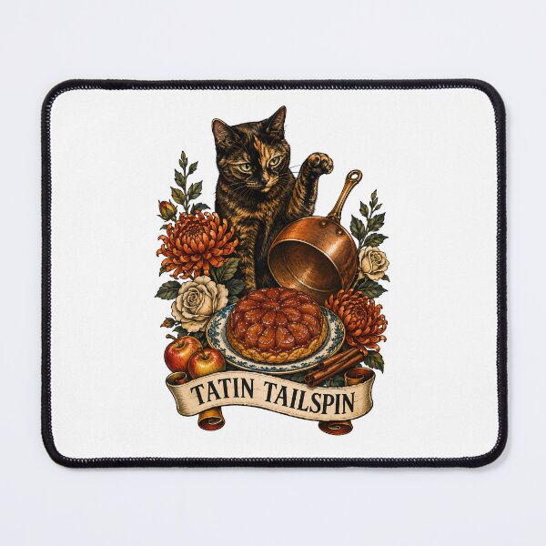 Item preview, Tatin Tailspin Tortoiseshell Cat Art designed and sold by Old's Cool Cat Studio.