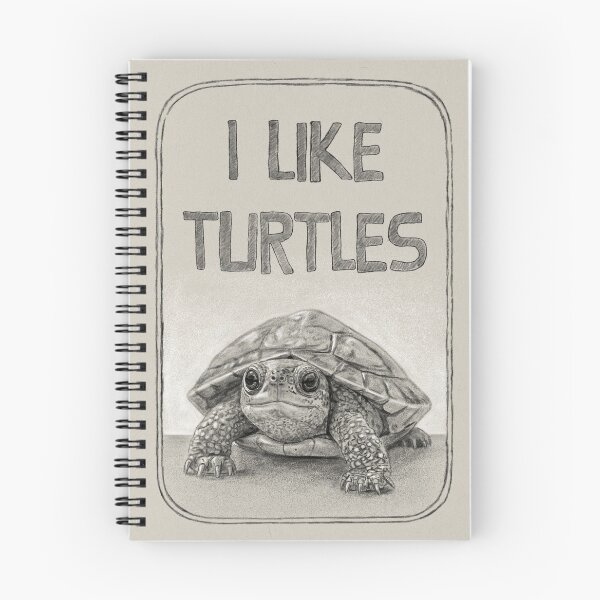 Item preview, I Like Turtles - Charming Turtle Sketch  designed and sold by kolonjArt.