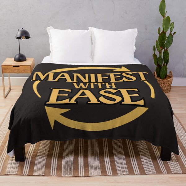 Item preview, Manifest With Ease Minimal Manifestation Quote designed and sold by CosmicQuietStudio.